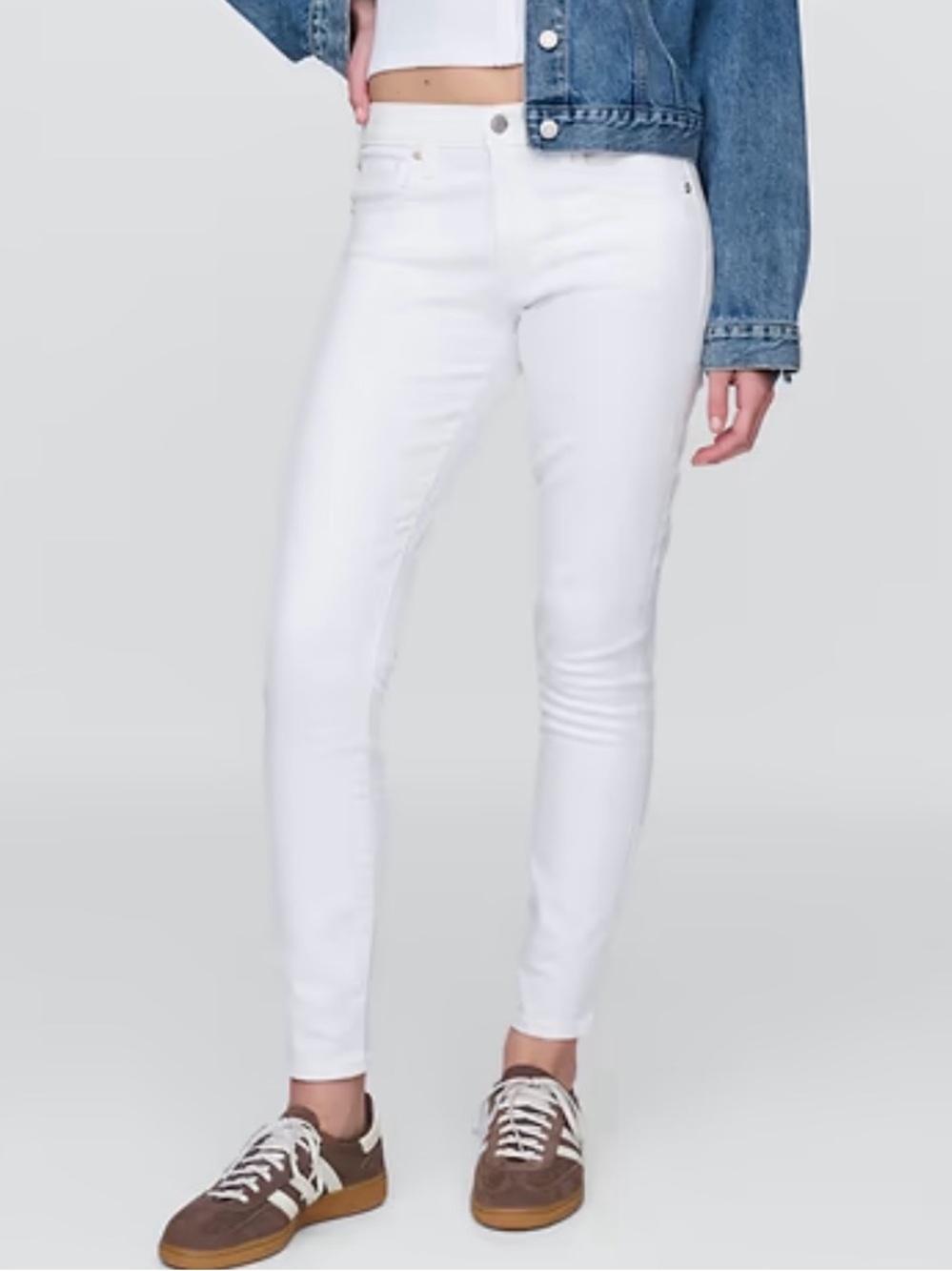 GAP White Women's Slim Fit Jeans
